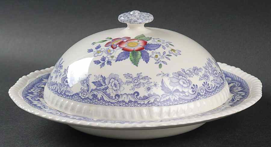 Mayflower Muffin Dish & Lid by Spode-1