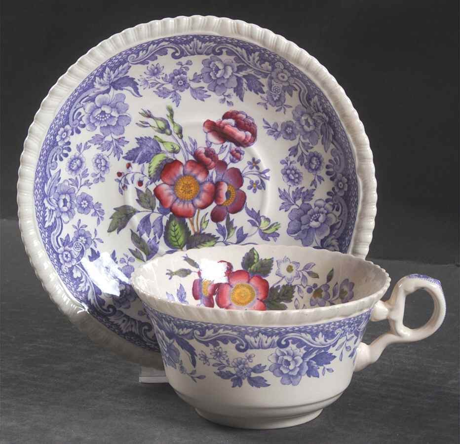 Mayflower Oversized Cup & Saucer Set by Spode-1