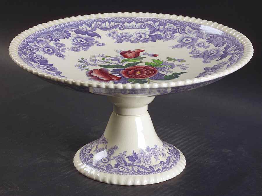 Mayflower 9" Pedestal Cake Stand by Spode-1