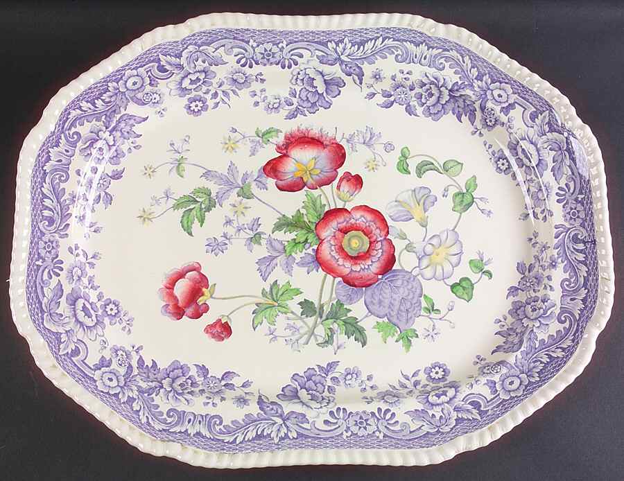 Mayflower 19" Oval Serving Platter by Spode-1