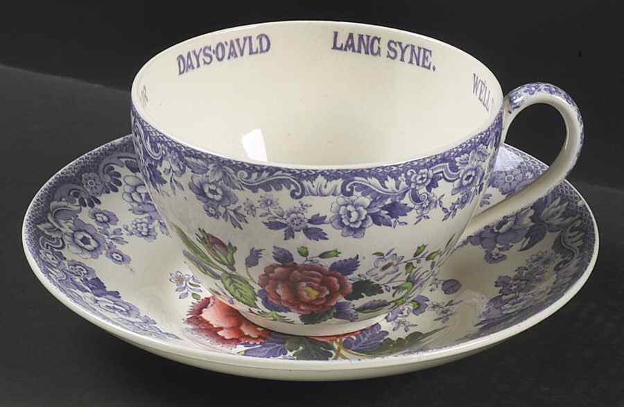 Mayflower Joke Cup & Saucer Set by Spode-1