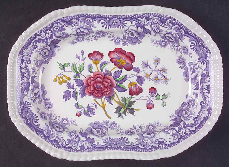 Mayflower 10" Oval Serving Platter by Spode-1