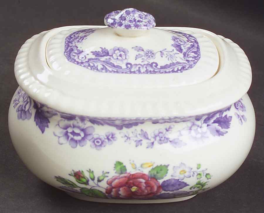 Mayflower Mini Sugar Bowl & Lid by Spode-1