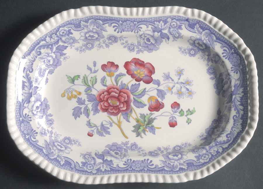 Mayflower 11" Oval Serving Platter by Spode-1
