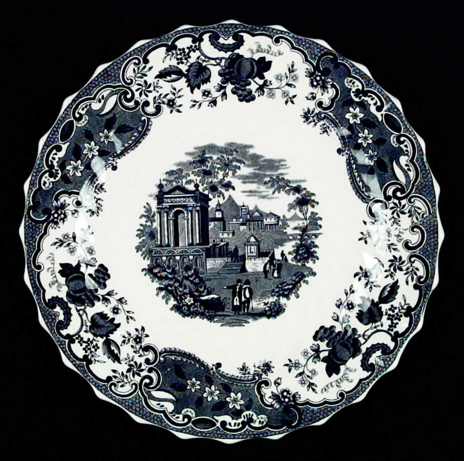May Black Dinner Plate by Spode-1