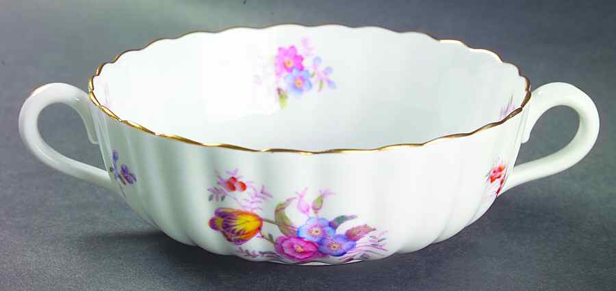 Meadowbrook Flat Cream Soup Bowl by Spode-1