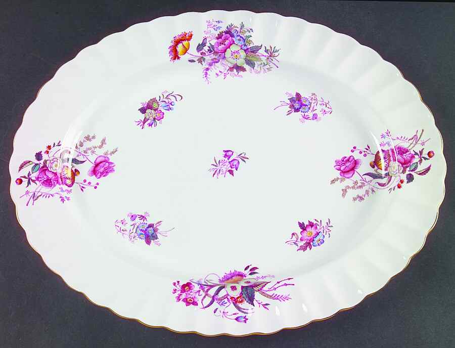 Meadowbrook 14" Oval Serving Platter by Spode-1