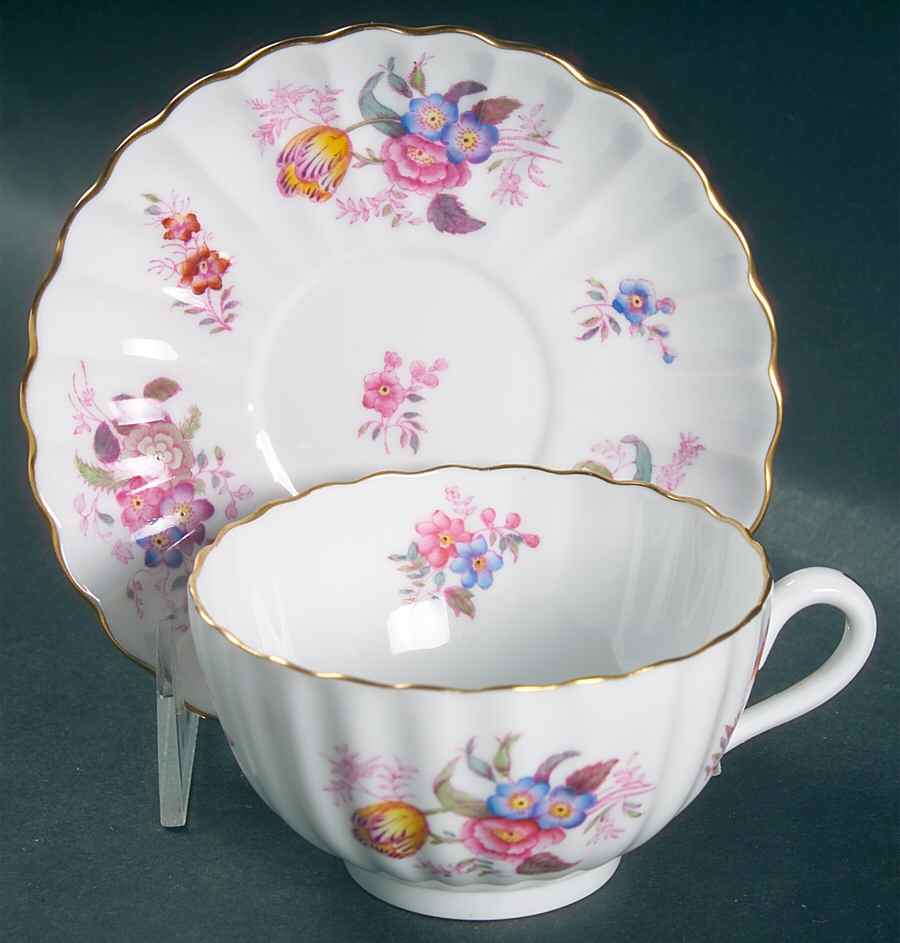Meadowbrook Footed Cup & Saucer Set by Spode-1