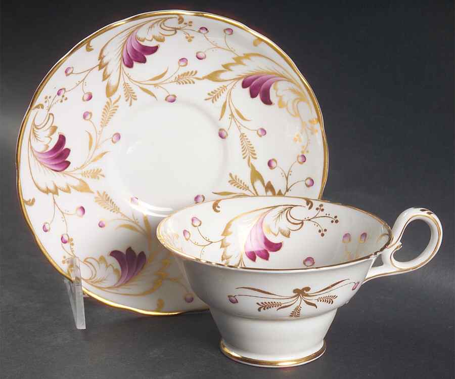 Merlin Footed Cup & Saucer Set by Spode-1