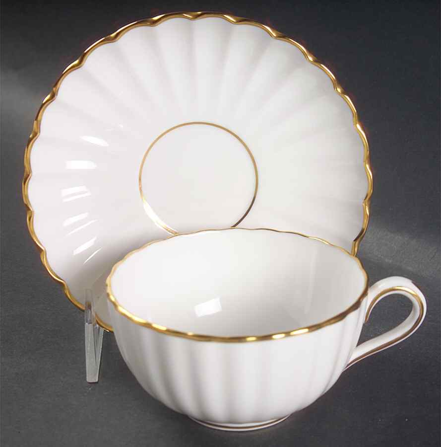 Midas Flat Cup & Saucer Set by Spode-1