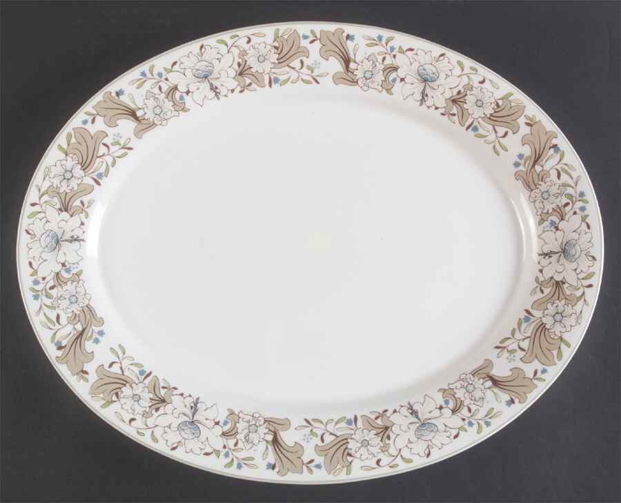 Milkwood 15" Oval Serving Platter by Spode-1