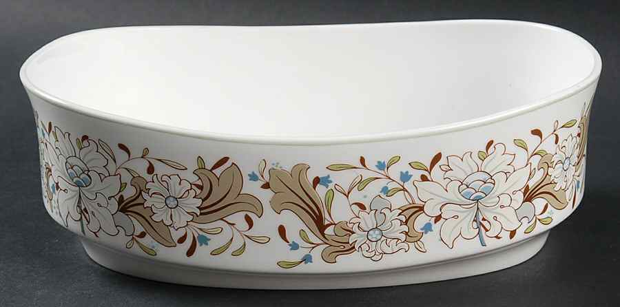 Milkwood 8" Oval Vegetable Bowl by Spode-1