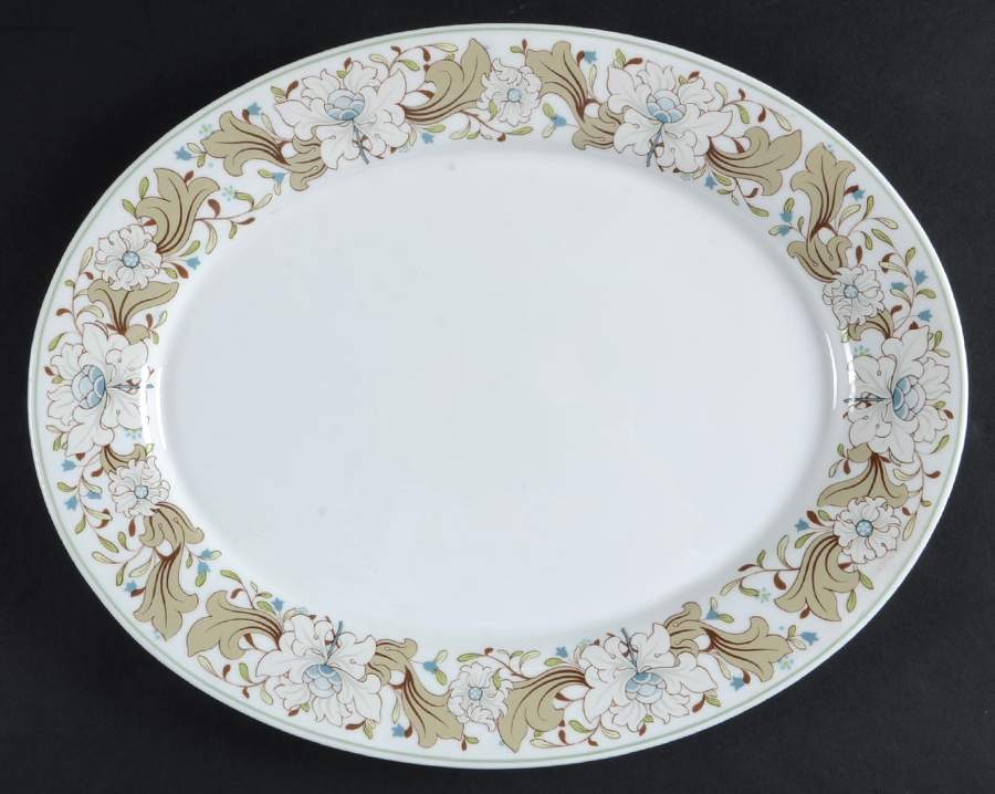 Milkwood 13" Oval Serving Platter by Spode-1