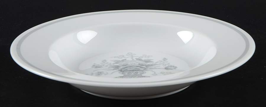Ming Gray (Smooth, No Trim) Rim Soup Bowl by Spode-1