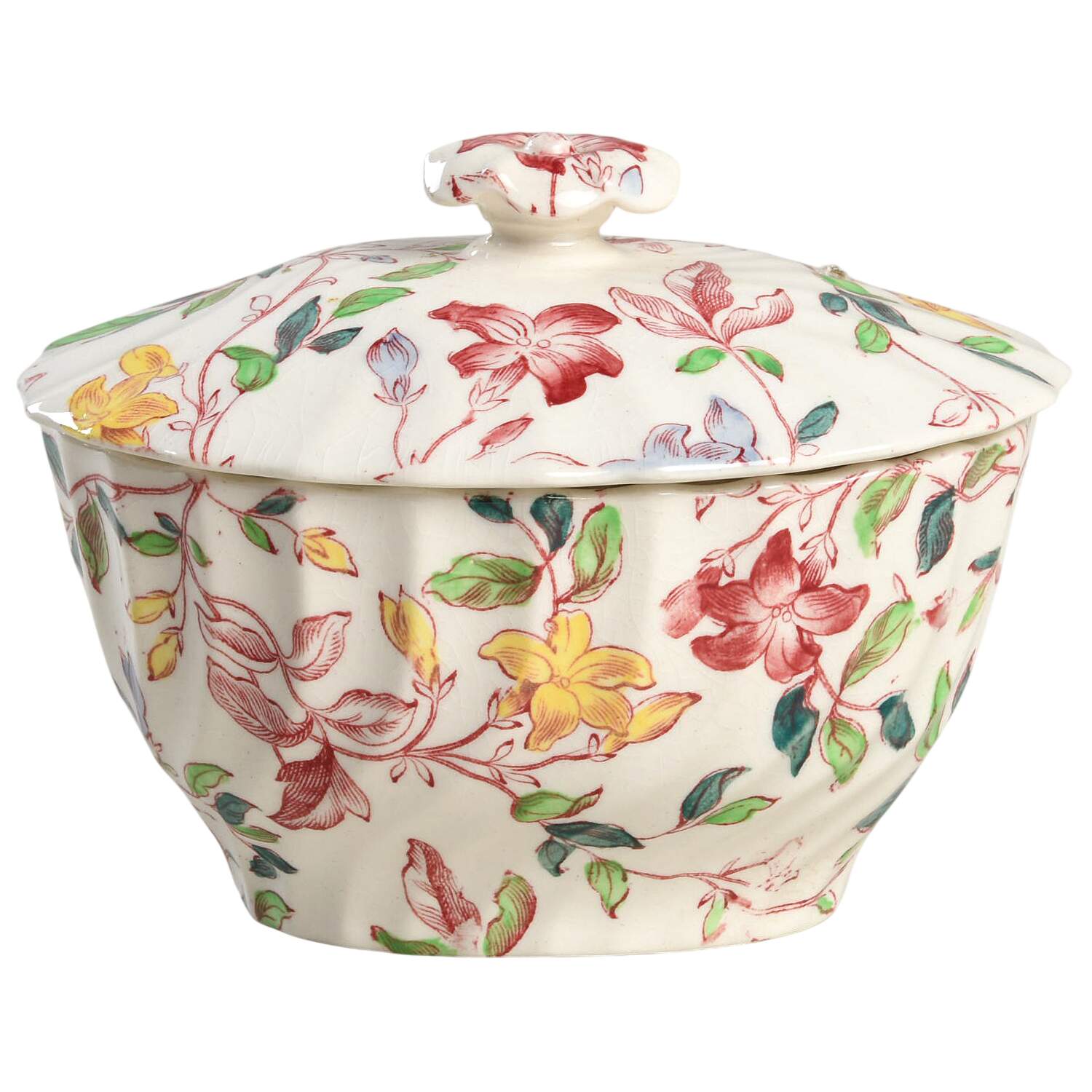 Morning Glory Mini Sugar Bowl & Lid by Spode-1
