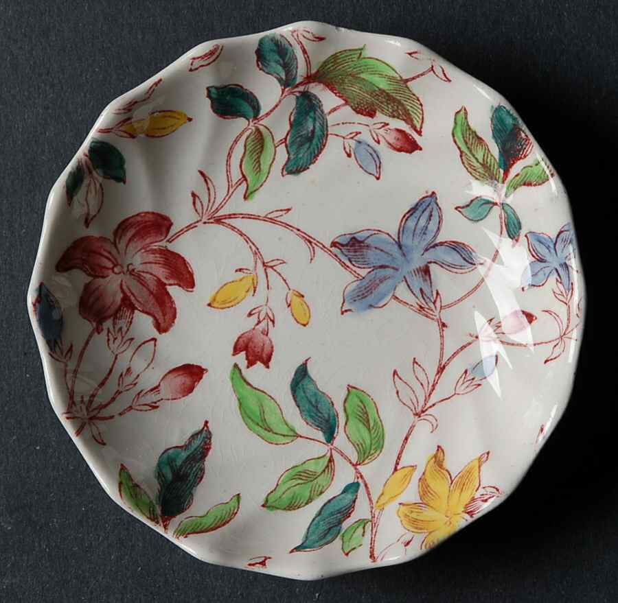 Morning Glory Butter Pat by Spode-1