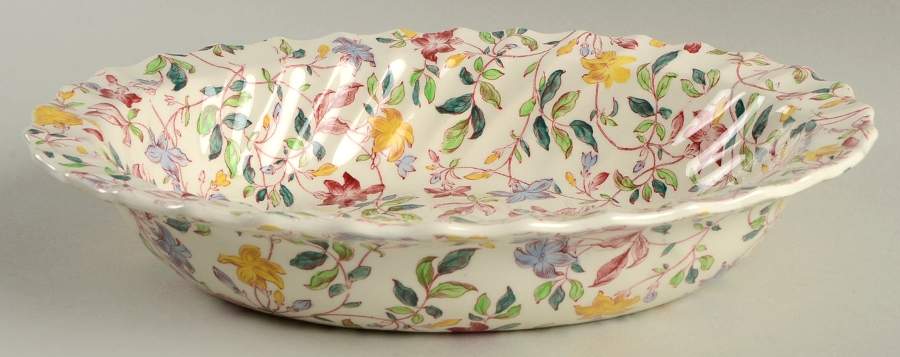Morning Glory 9" Oval Vegetable Bowl by Spode-1