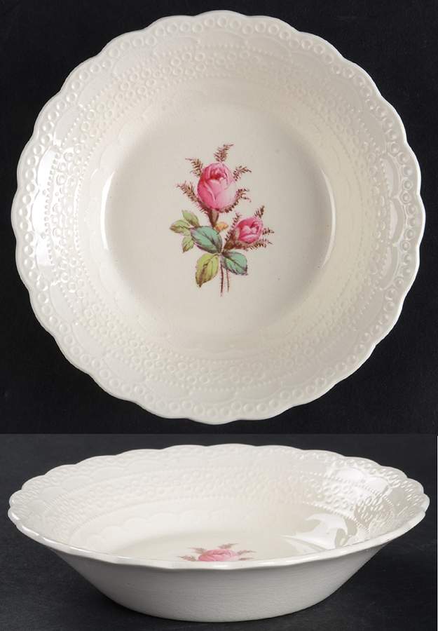 Moss Rose (Jewel Shape) Fruit/Dessert (Sauce) Bowl by Spode-1