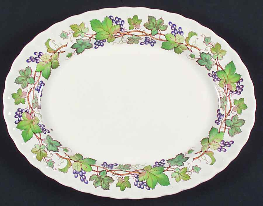 Monticello Vine 12" Oval Serving Platter by Spode-1