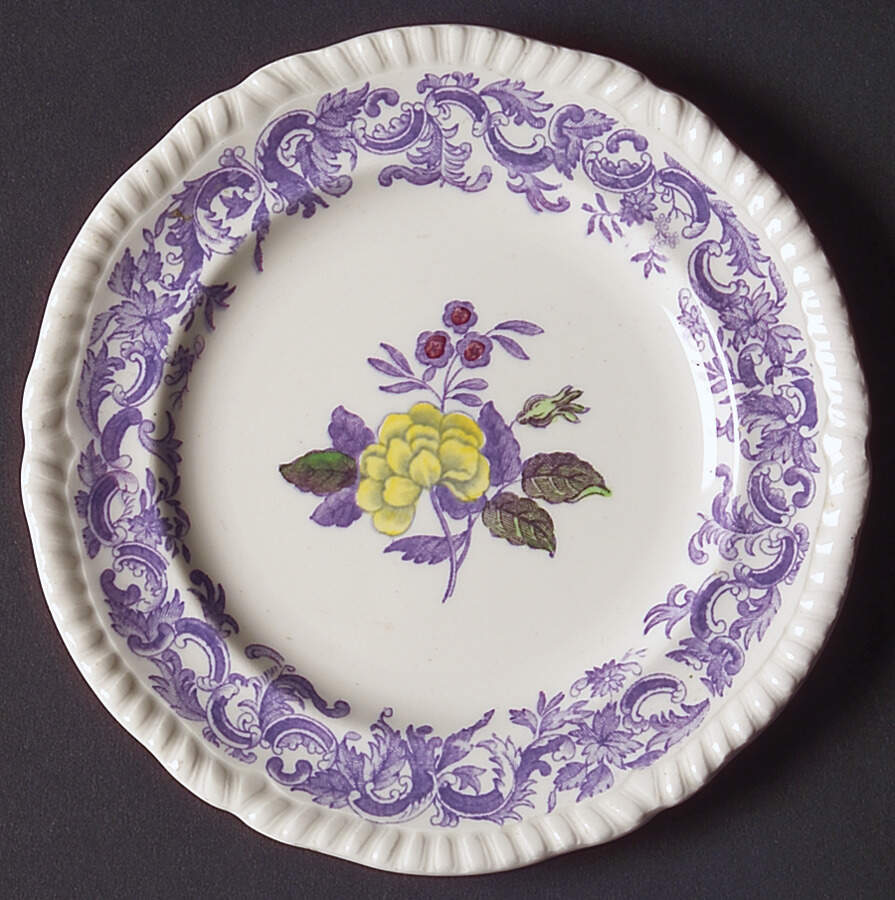 Mulberry Beverly Purple Bread & Butter Plate by Spode-1