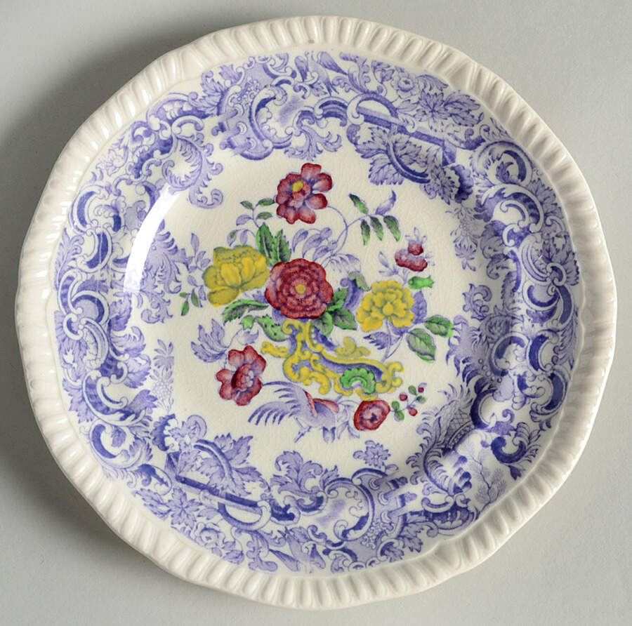 Mulberry Beverly Purple Bread & Butter Plate by Spode-1