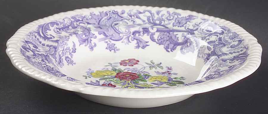 Mulberry Beverly Purple Rim Soup Bowl by Spode-1