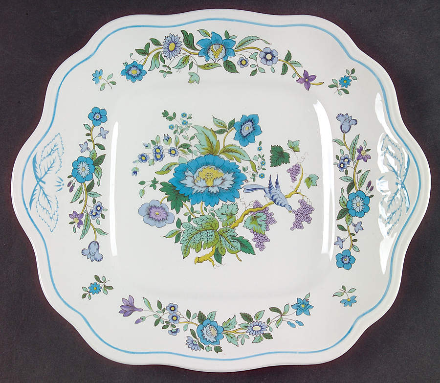 Mulberry Square Handled Cake Plate by Spode-1