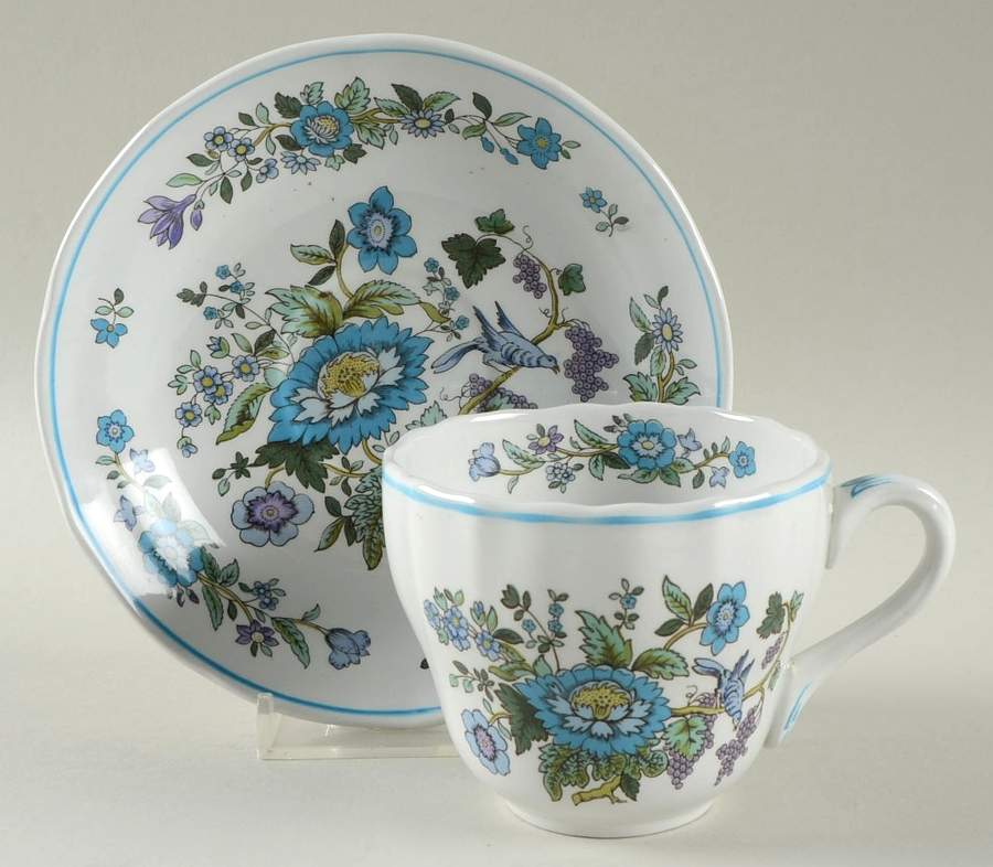 Mulberry Flat Cup & Saucer Set by Spode-1