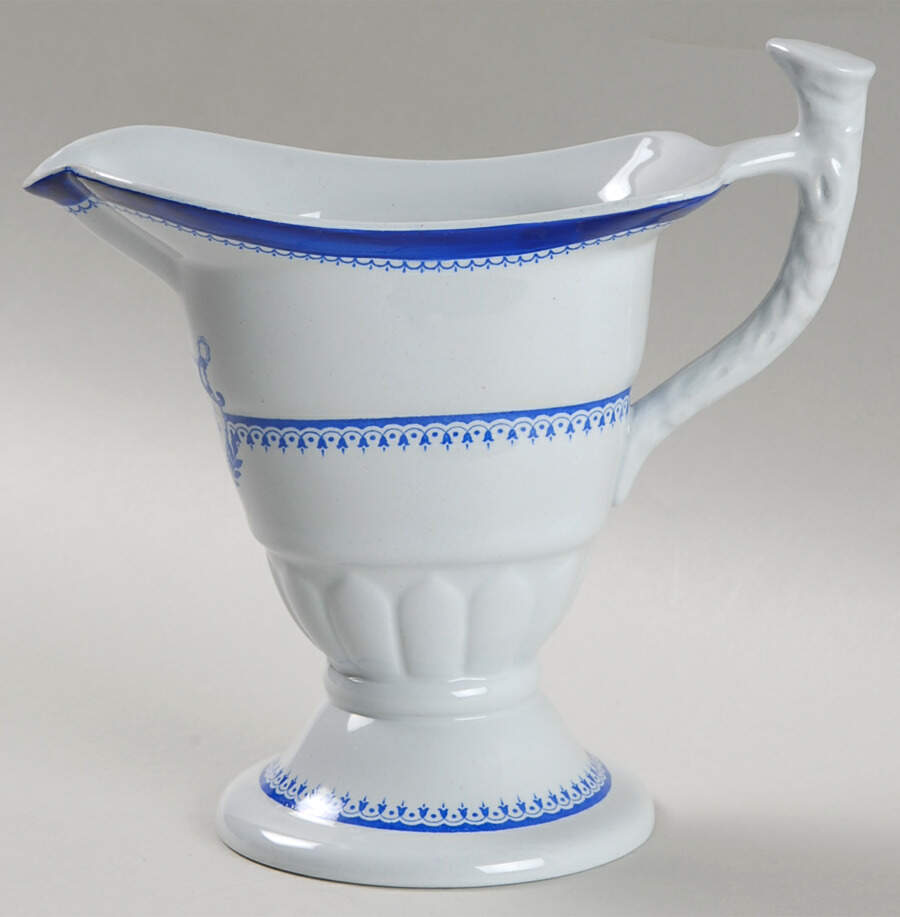 Newburyport Blue (No Gold Trim) Creamer by Spode-1