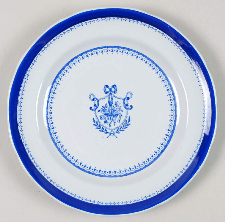 Newburyport Blue (No Gold Trim) Bread & Butter Plate by Spode-1