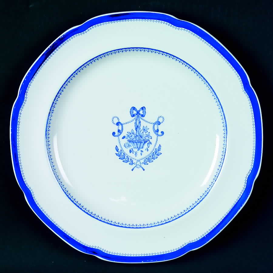 Newburyport Blue (No Gold Trim) Dinner Plate by Spode-1