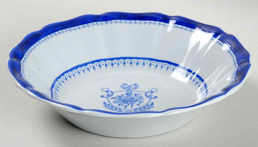 Newburyport Blue (No Gold Trim) Fruit/Dessert (Sauce) Bowl by Spode-1