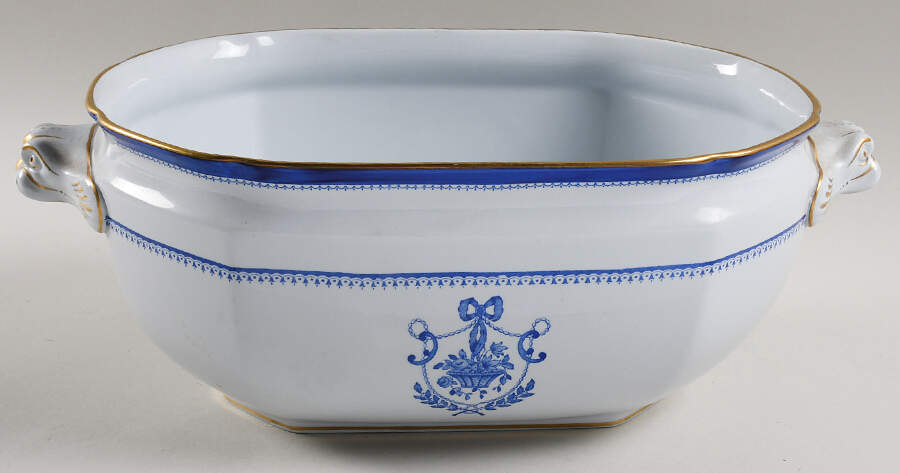 Newburyport Blue (Gold Trim) Tureen No Lid by Spode-1
