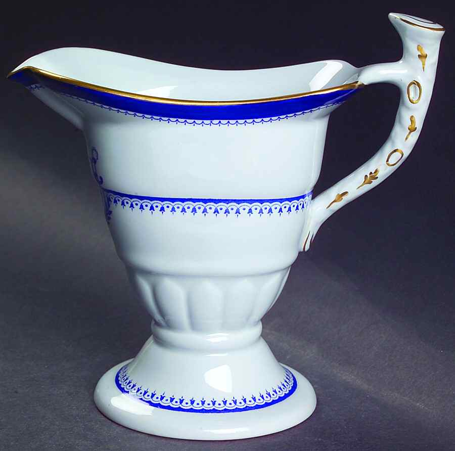 Newburyport Blue (Gold Trim) Creamer by Spode-1