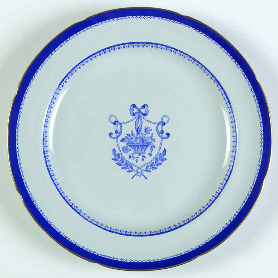 Newburyport Blue (Gold Trim) Salad Plate by Spode-1