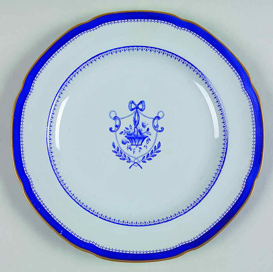 Newburyport Blue (Gold Trim) Salad Plate by Spode-1