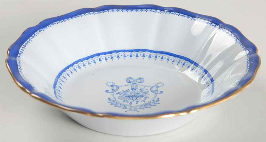 Newburyport Blue (Gold Trim) Fruit/Dessert (Sauce) Bowl by Spode-1