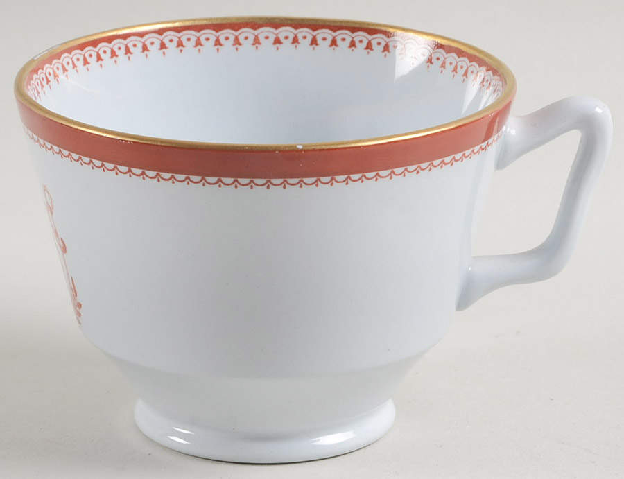 Newburyport Red (Gold Trim) Footed Cup by Spode-1