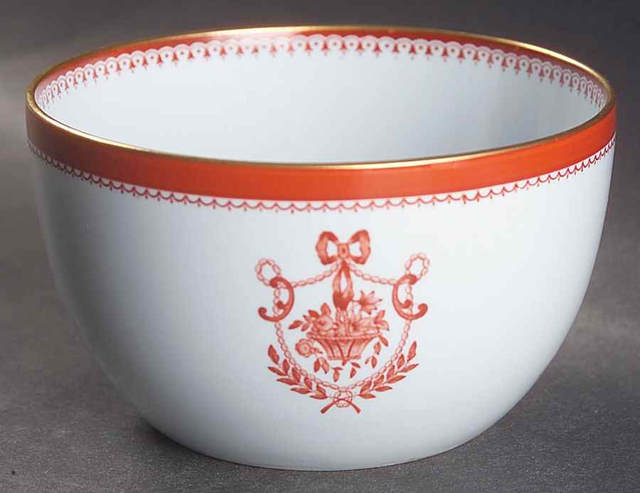 Newburyport Red (Gold Trim) Cranberry Bowl by Spode-1