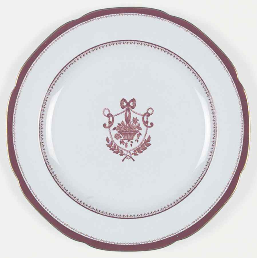 Newburyport Red (Gold Trim) Dinner Plate by Spode-1