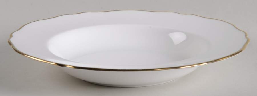 Nordic (Gold Trim) Rim Soup Bowl by Spode-1