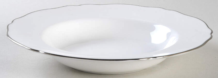 Nordic (Platinum Trim) Rim Soup Bowl by Spode-1
