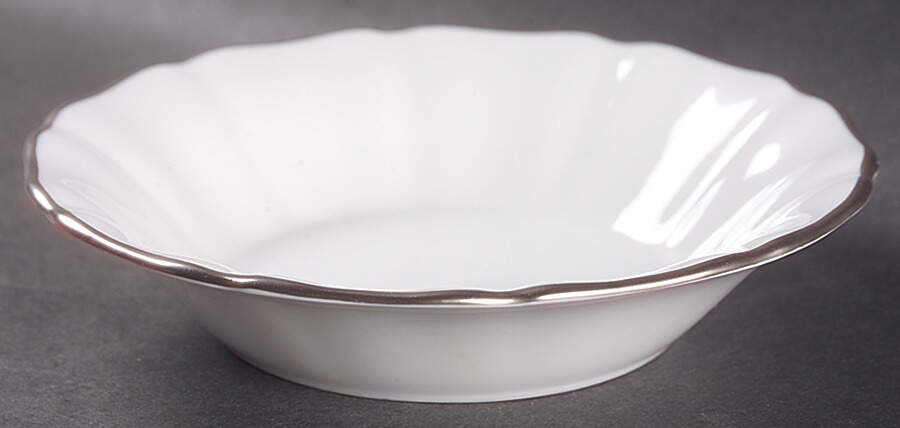 Nordic (Platinum Trim) Fruit/Dessert (Sauce) Bowl by Spode-1