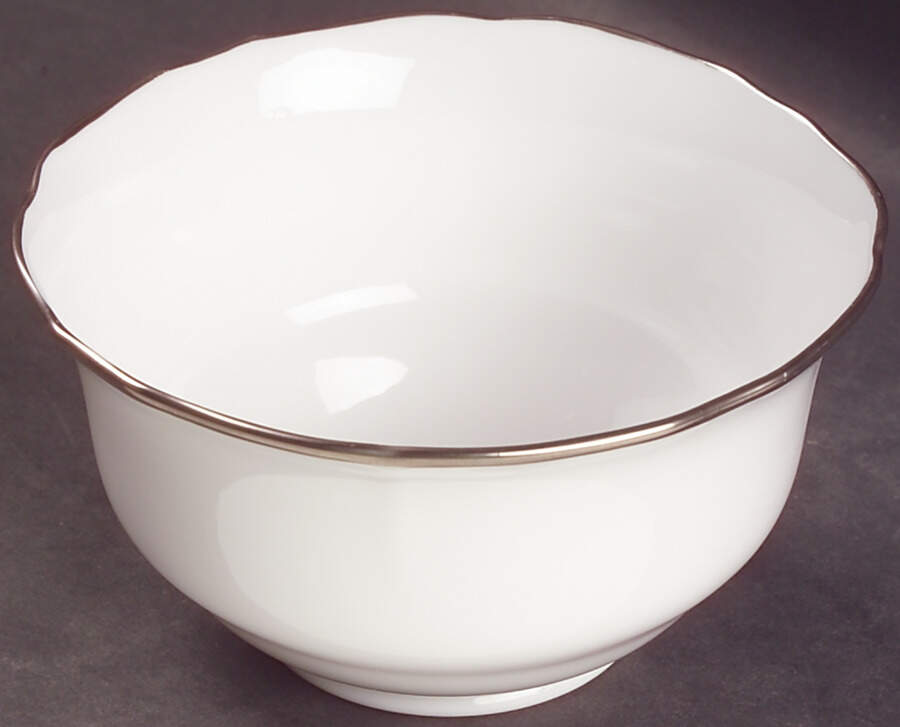 Nordic (Platinum Trim) Cranberry Bowl by Spode-1
