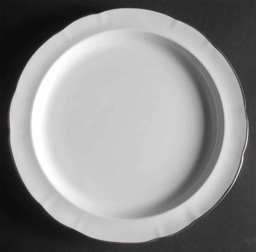 Nordic (Platinum Trim) 12" Chop Plate (Round Platter) by Spode-1