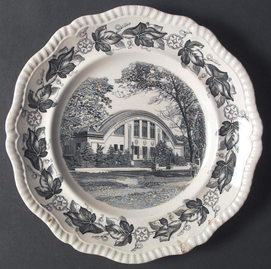 Northwestern University Black Dinner Plate by Spode-1