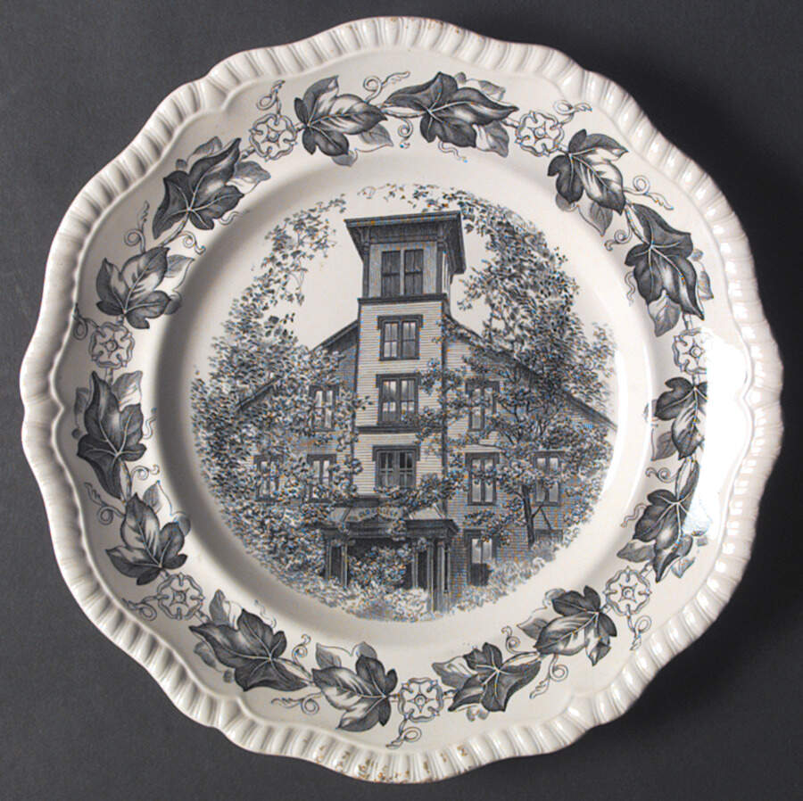 Northwestern University Black Dinner Plate by Spode-1