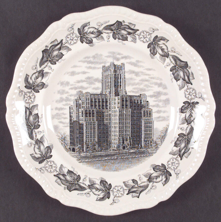 Northwestern University Black Dinner Plate by Spode-1
