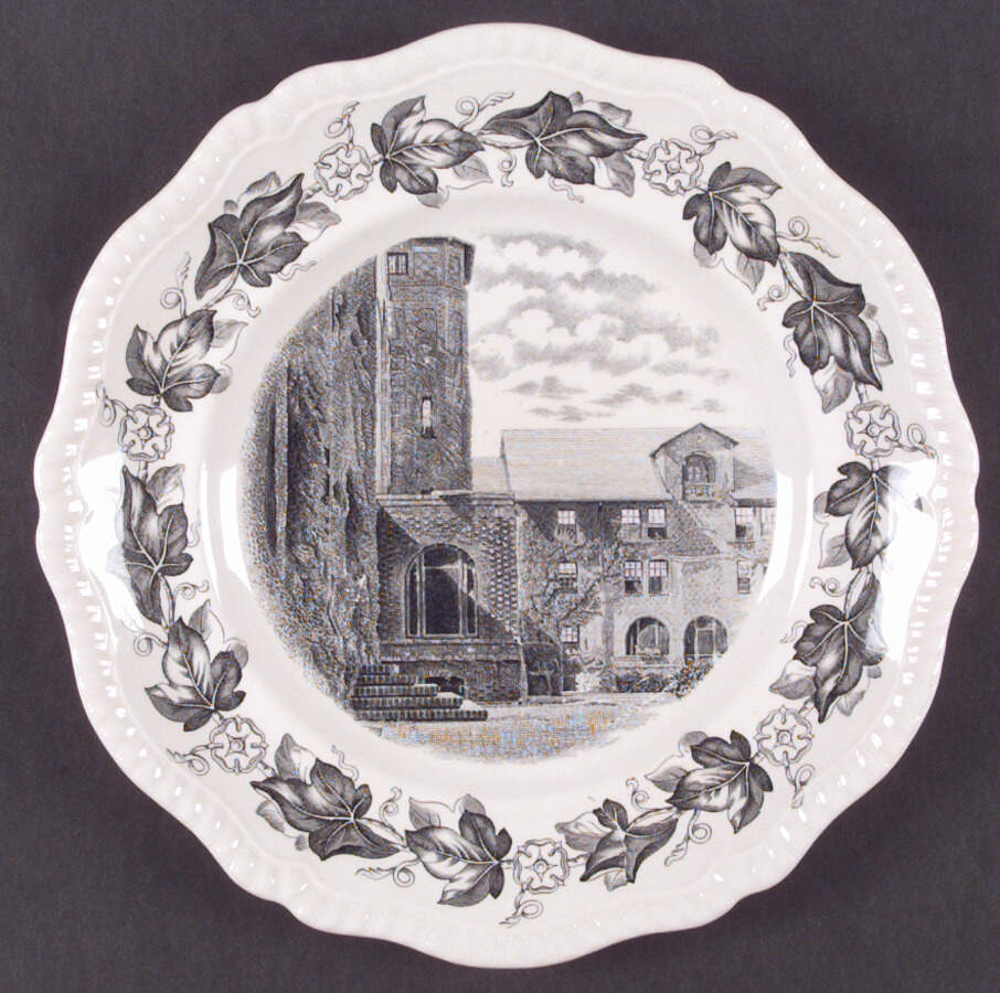 Northwestern University Black Dinner Plate by Spode-1