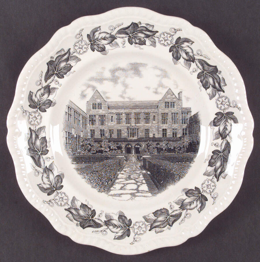 Northwestern University Black Dinner Plate by Spode-1